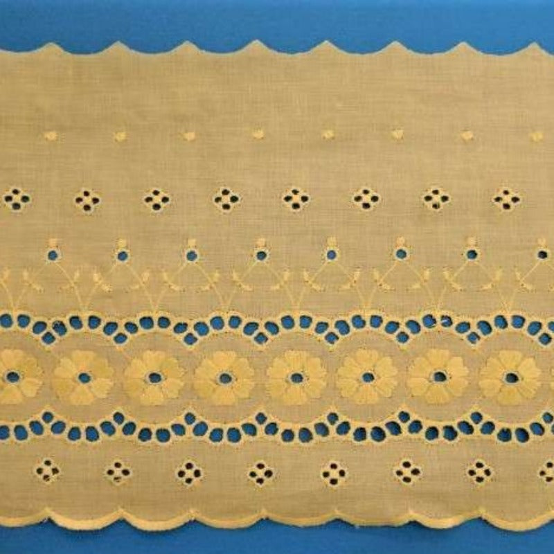 18.4 metre of wide cream broderie anglaise 20cm / 8 inch wide clearance