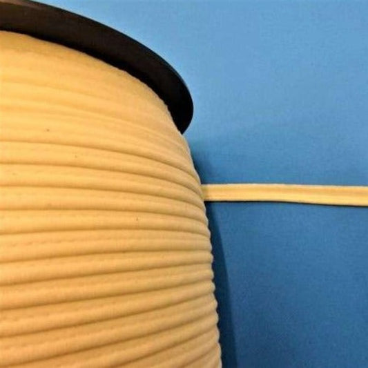 20 metres of cream piped flanged cord 10mm [ cord 3mm ] loose in a bag clearance