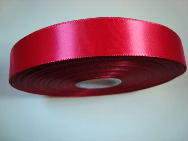 100 metre reel of single side satin ribbon 25mm wide choice of colour