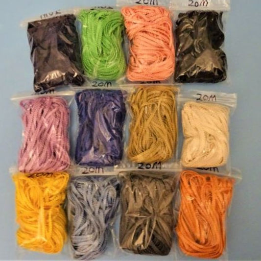 20 metres of mini braid choice of colour 5mm wide clearance