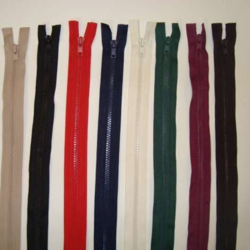 10 Plastic teeth chunky open end zips 41cm / 16 inch