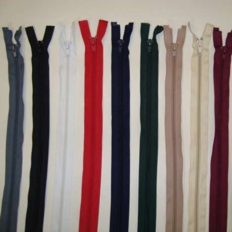 10 open ended zips Nylon teeth size 60cm / 24 inch