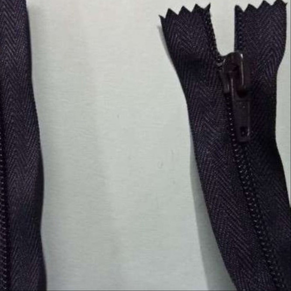 10 BLACK thick teeth closed end zips size 36cm / 14 inch clearance