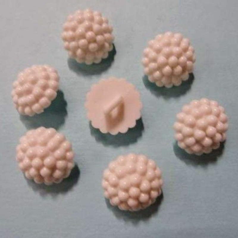 100 White Shank Buttons With Pattern 15mm Clearance
