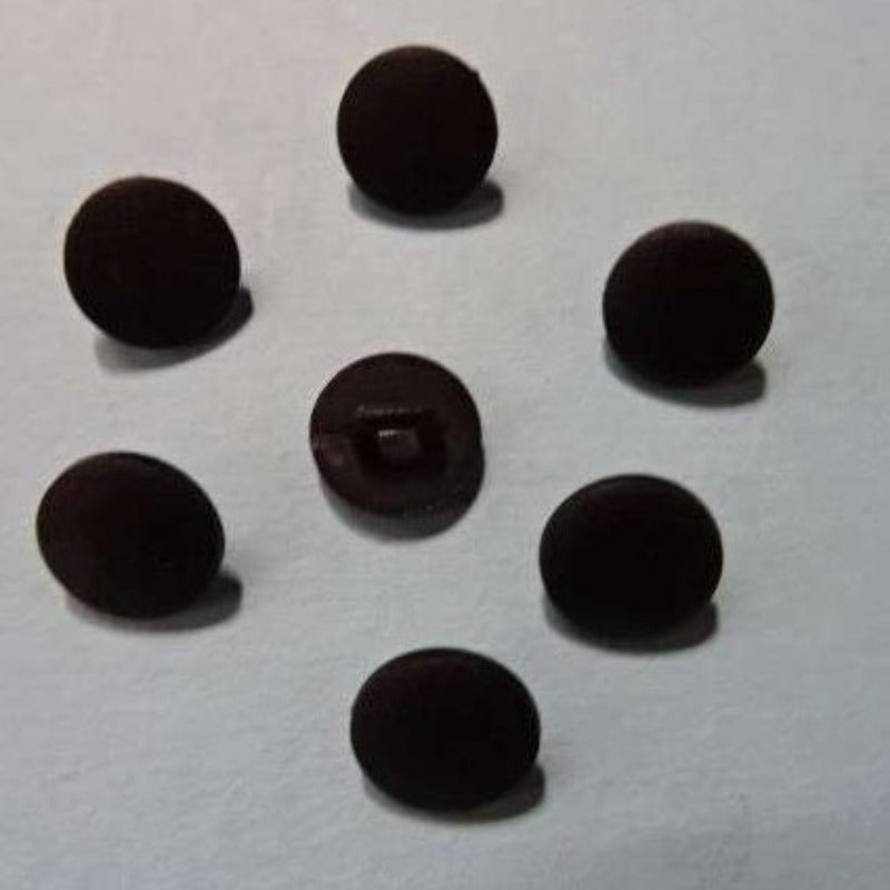 100 Matt Black Shank Buttons 11mm Clearance