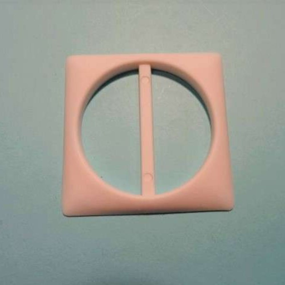 10 white square buckles 50mm clearance