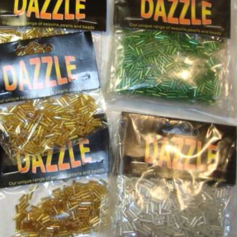 5 cards of bugal beads