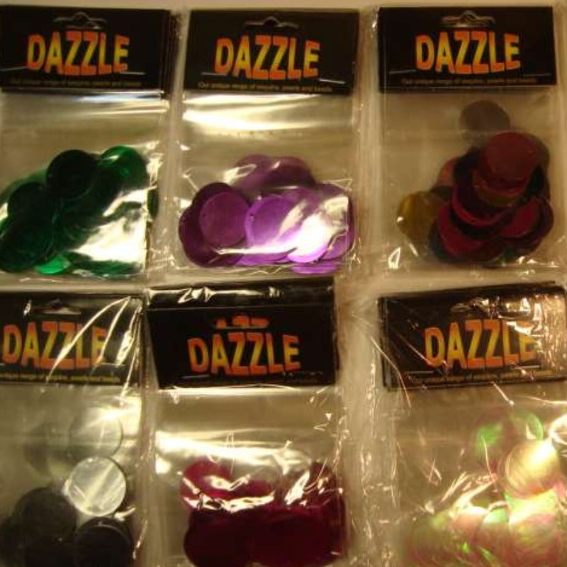 5 cards of round sequins size 25mm