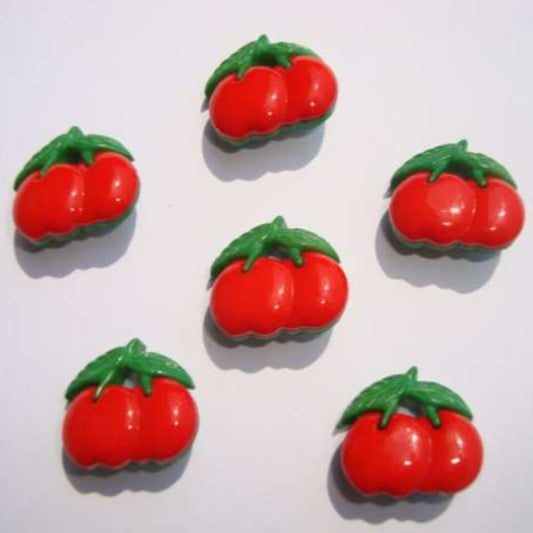 100 cherry shape buttons Size 15mm X 16mm