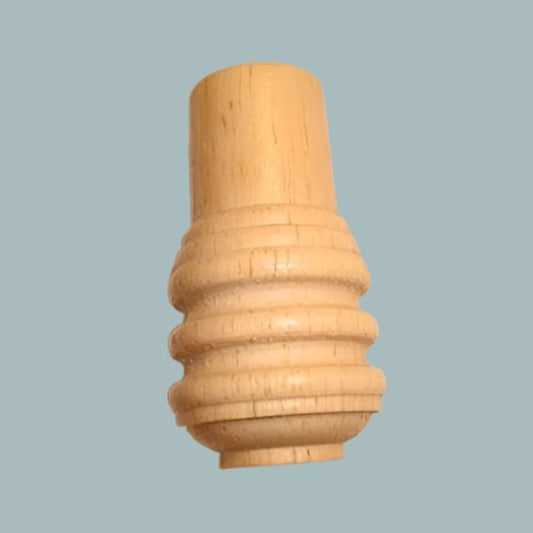 10 wooden acorn cord pulls 2cm x 4.5cm