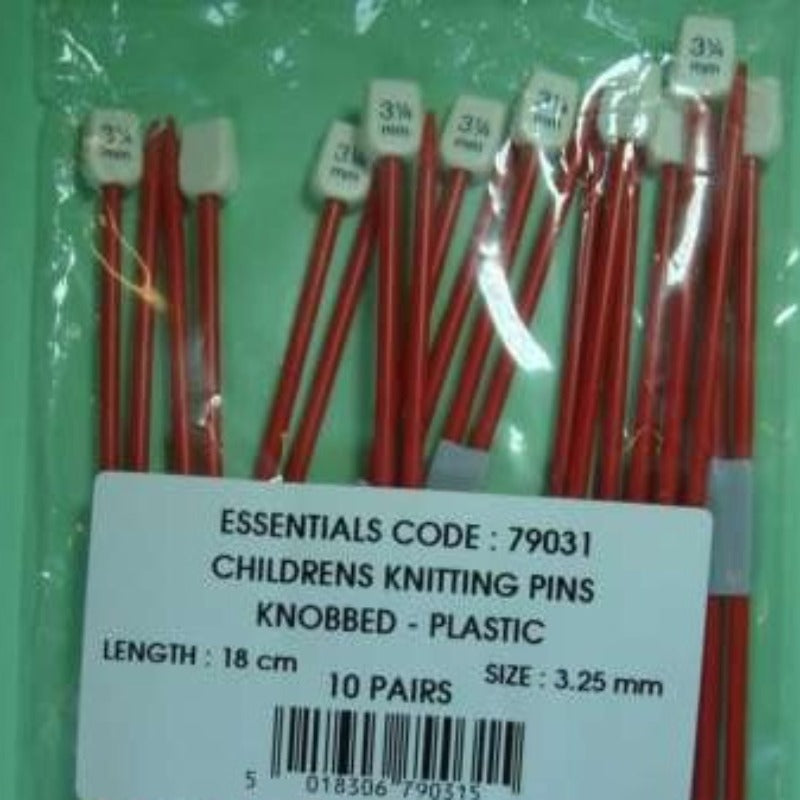10 pairs of Children's knitting needles chice of size Whitecroft Brand