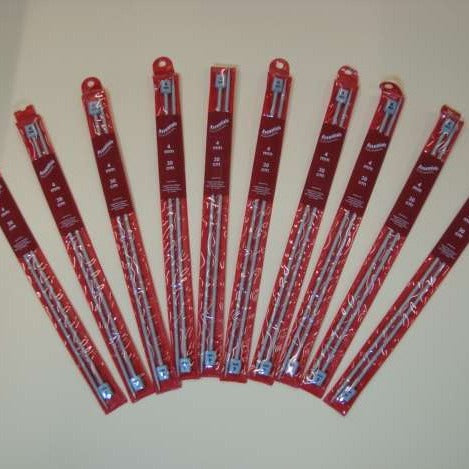 Knitting needles one pair 35cm long choice of size Whitecroft Brand