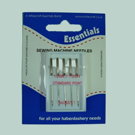 10 cards sewing machine needles choice of type Whitecroft brand