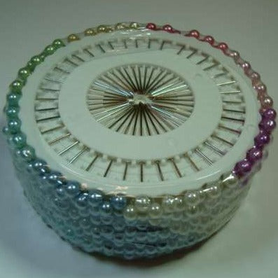 12 rosettes of pearl headed pins choice of colour