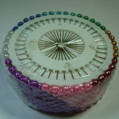 12 rosettes of pearl headed pins choice of colour