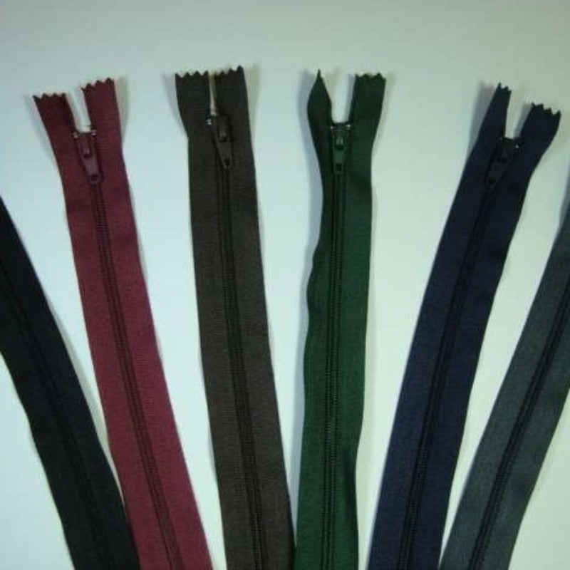 10 closed end zips 46cm 18 inch