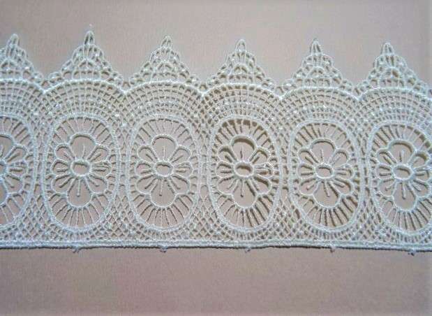27.4 mt Guipure lace 75mm wide