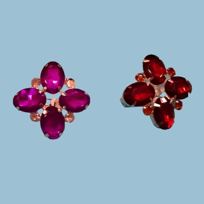 Diamante Type Metal Brooches Choice Of Colour Size 38mm Clearance