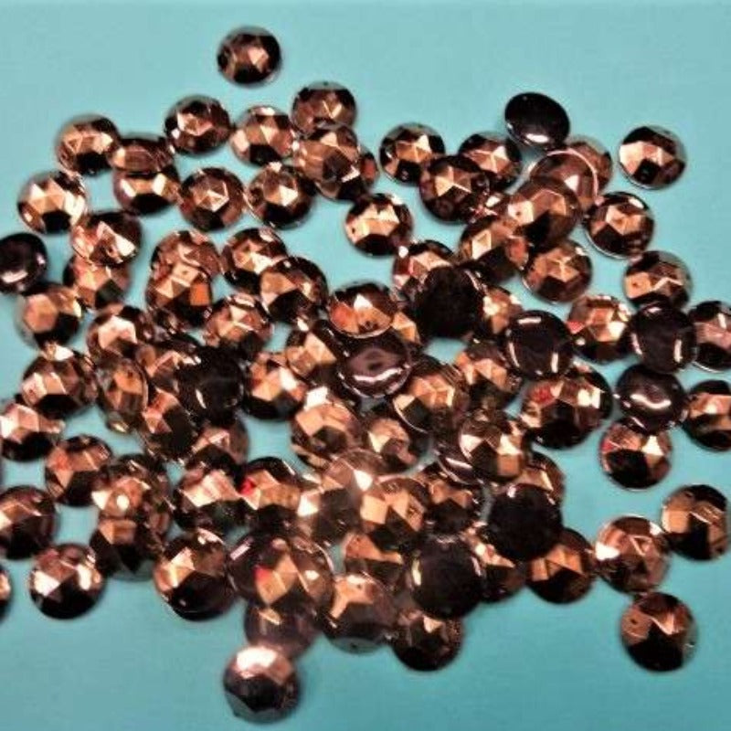 50 dark silver round sew on acrylic stones 18mm clearance