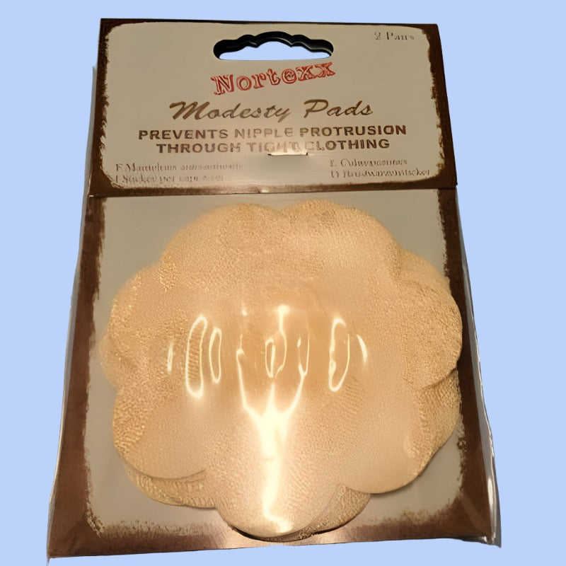 5 Cards of 2 pairs of Modesty Pads beige fabric