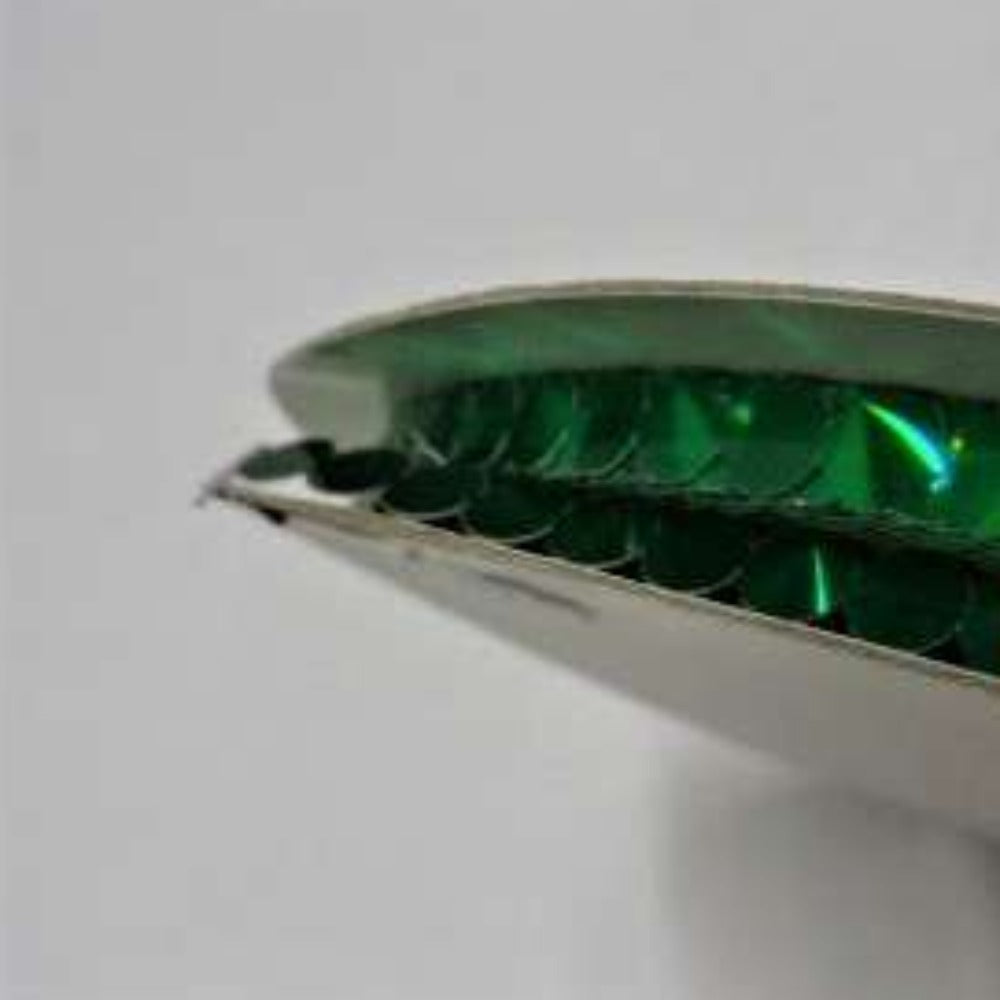 50 yards of stick on sequin holographic green 7mm wide clearance
