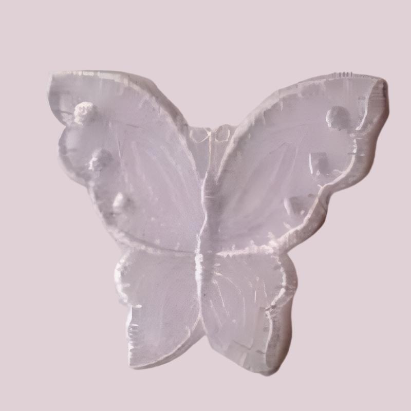 10 Lace Butterfly Motifs White 8cm x 7cm Clearance