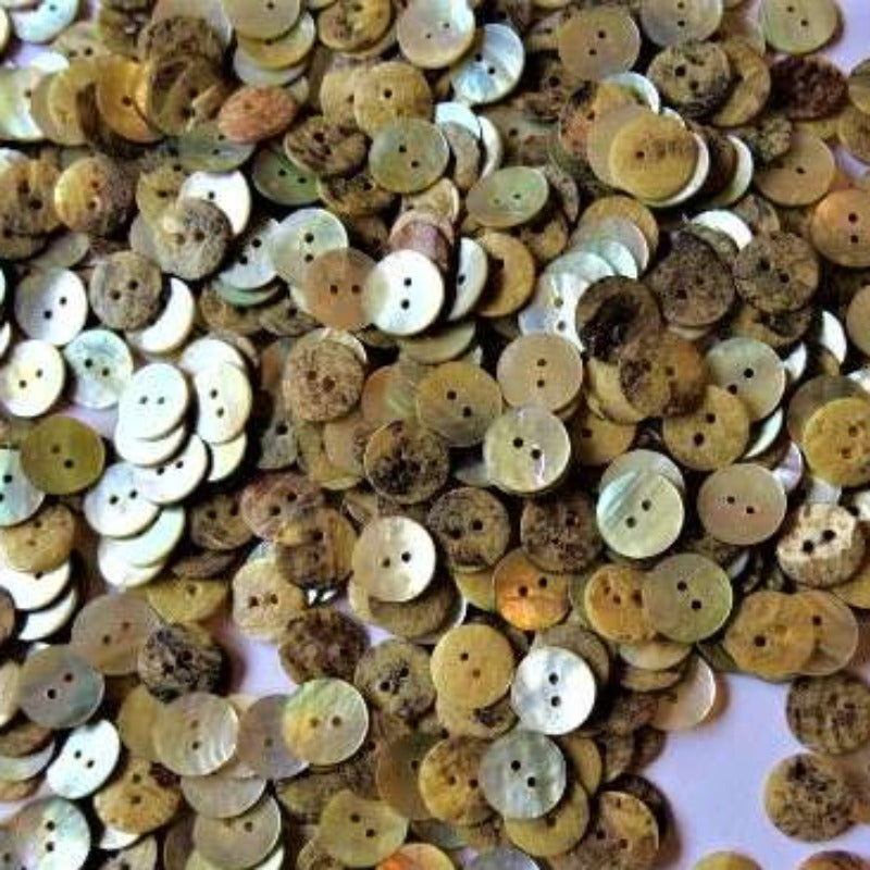 200 natural mother of pearl buttons 11mm clearance
