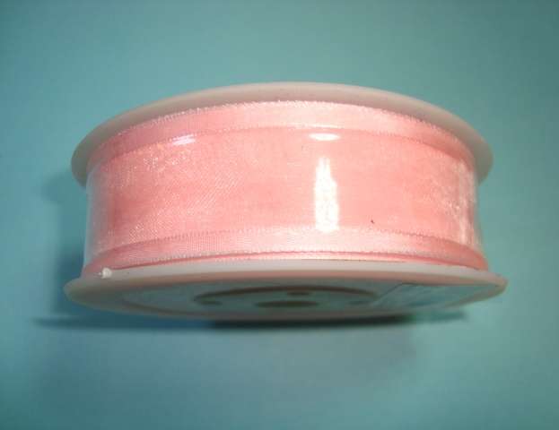 25 metres of SATIN EDGE 40mm wide chiffon type ribbon