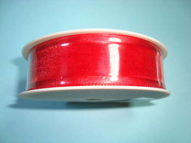 25 metres of SATIN EDGE 40mm wide chiffon type ribbon