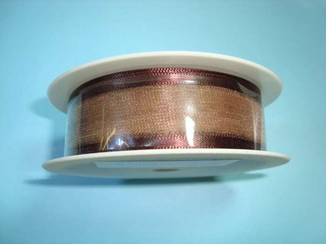 25 metres of SATIN EDGE 25mm wide chiffon type ribbon