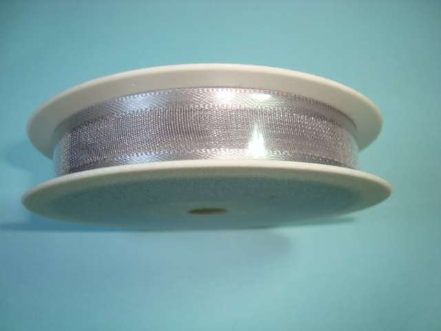 25 metres of SATIN EDGE 15mm wide chiffon type ribbon
