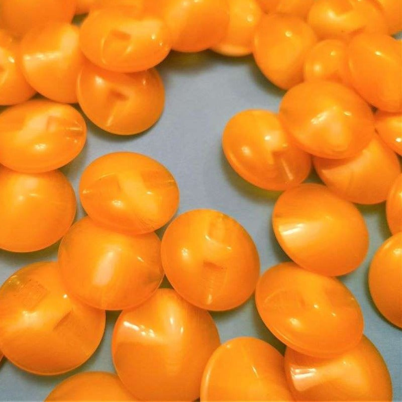 50 yellow shank buttons size 20mm clearance