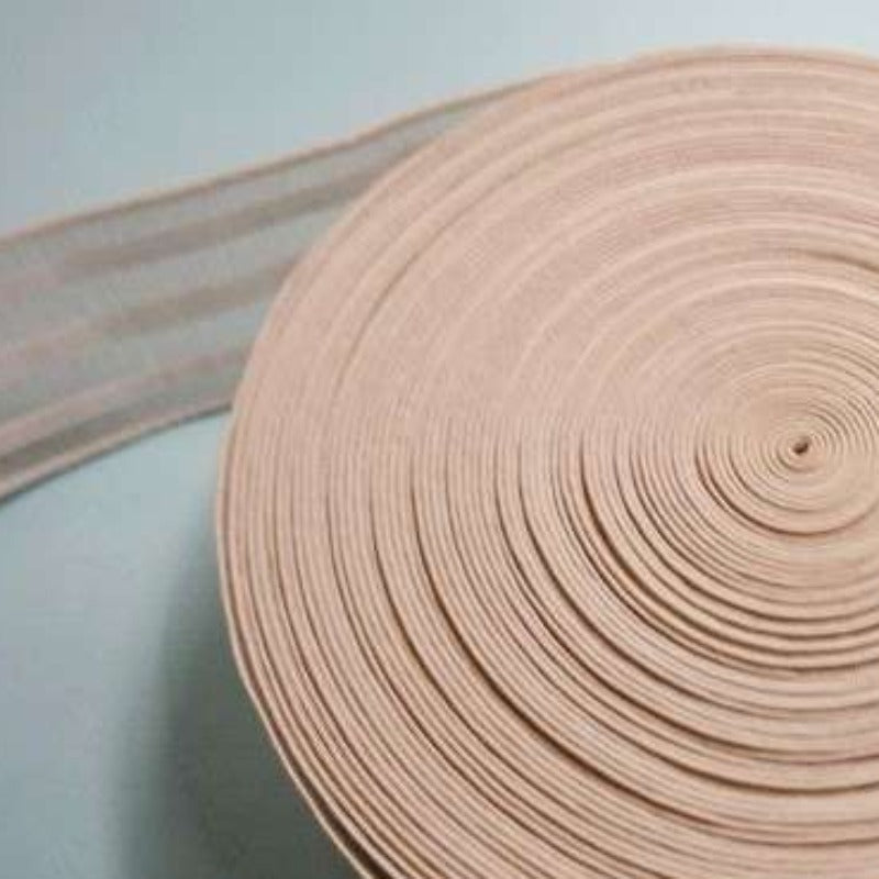 10 Metres Of White Petersham Type Elastic 44mm Wide Loose In A Bag Clearance