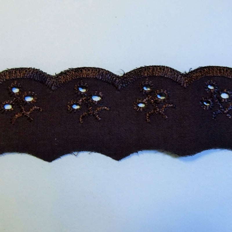 13.4 meters of broderie anglaise 32mm wide