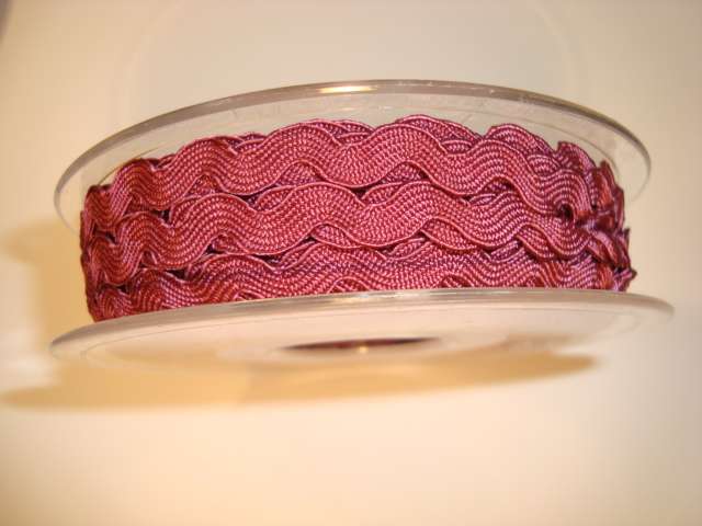 20 metre reel of Ric Rac 9mm wide choice of colour