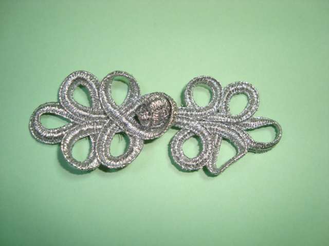 10 sets of frogs fasteners 7cm x 3cm choice of colour