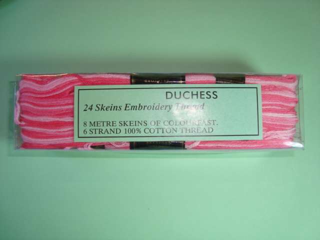24 skeins of embroidery thread 8 metre variegated colours