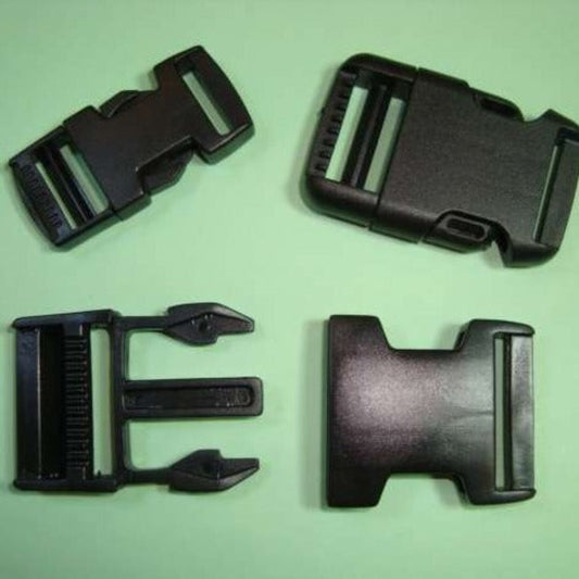 2 Black Bum Bag clip together buckles / clasps choice of size