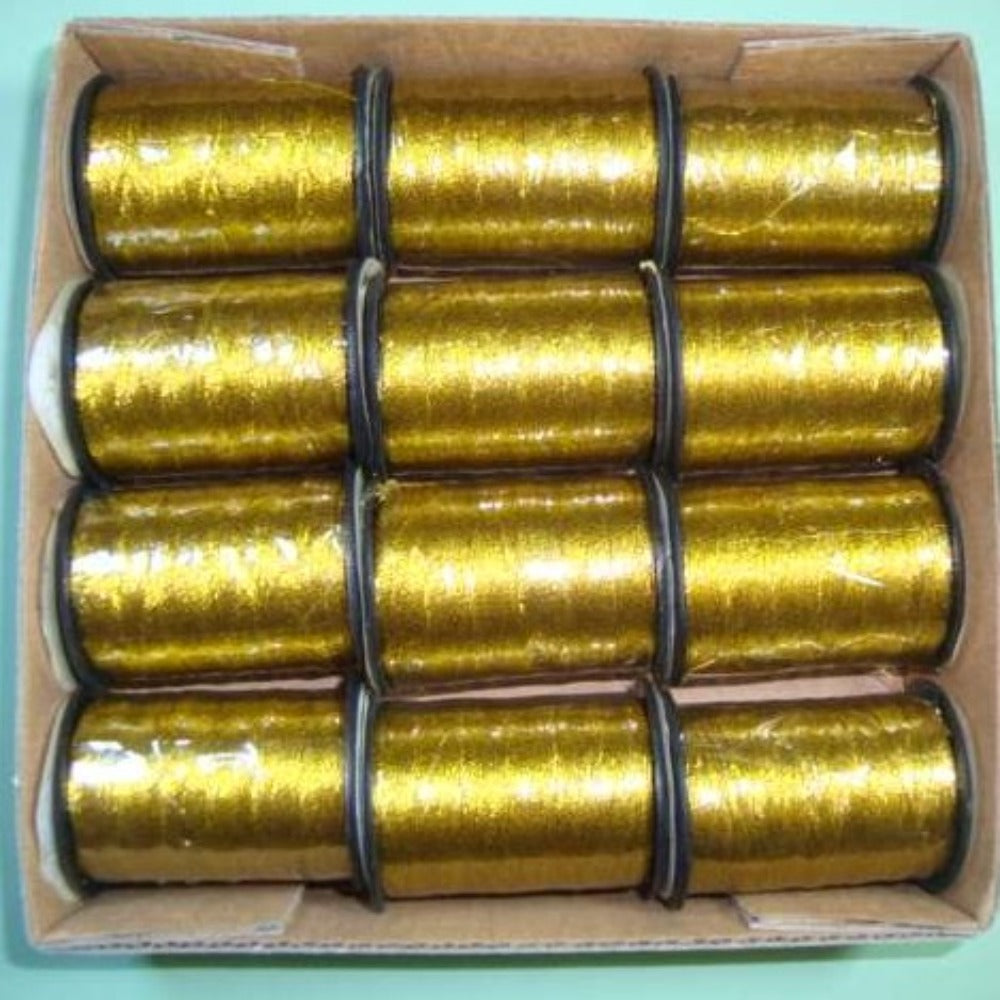 12 reels of 100 yards 91 metres metallic thread