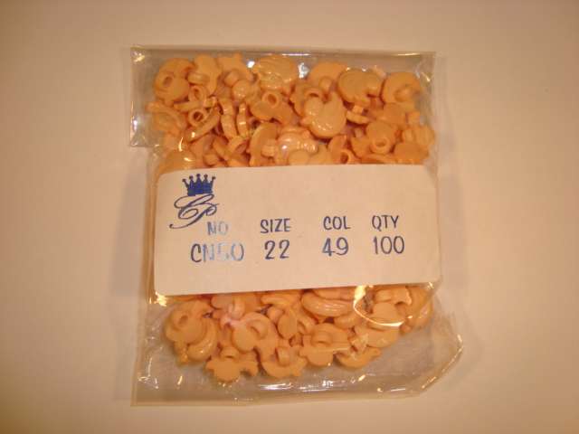 100 duck shape buttons Size 12mm X 14mm choice of colour