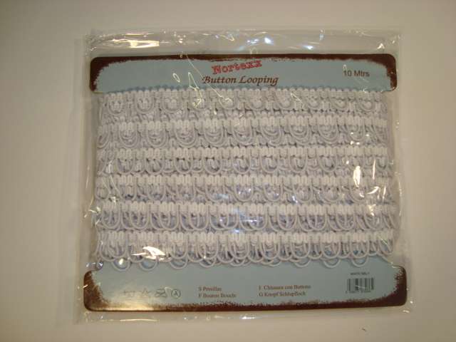 10 metres of button looping