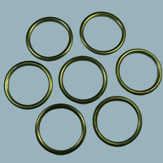 20 brass metal rings choice of size