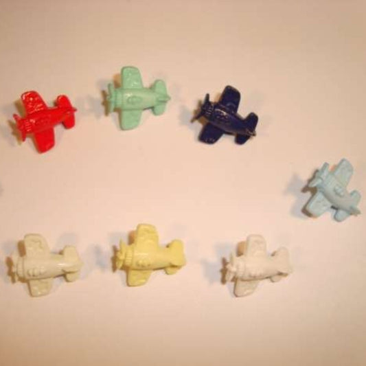 100 aeroplane shape buttons Size 15mm choice of colour
