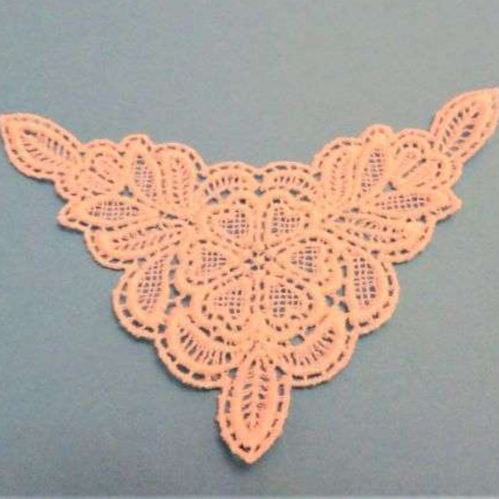 10 white guipure type motifs size 11cm x 8cm clearance