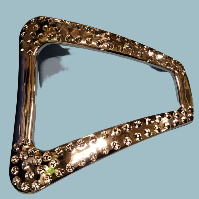 Large silver plastic buckle with design 10cm x 10cm clearance