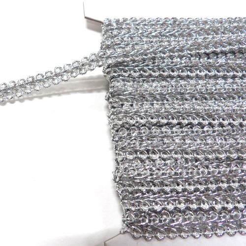 10 metres of metallic braid 9mm wide