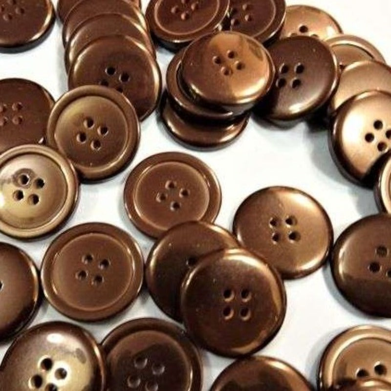 50 Dark Plum colour 4 hole buttons size 23mm clearance