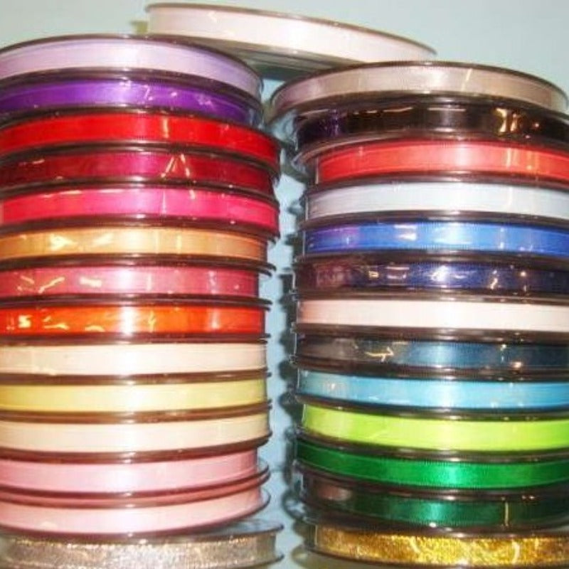 50 metre reel of 3mm double satin ribbon