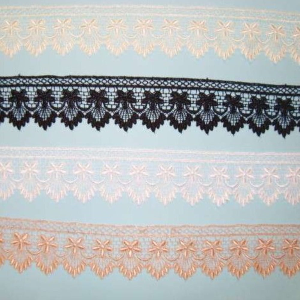 27.4 metres of guipure lace 50mm / 2 inch wide choice of colour
