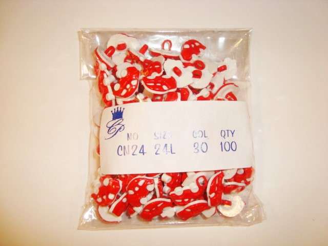 100 car shape buttons size16mm x 11mm choice of colours